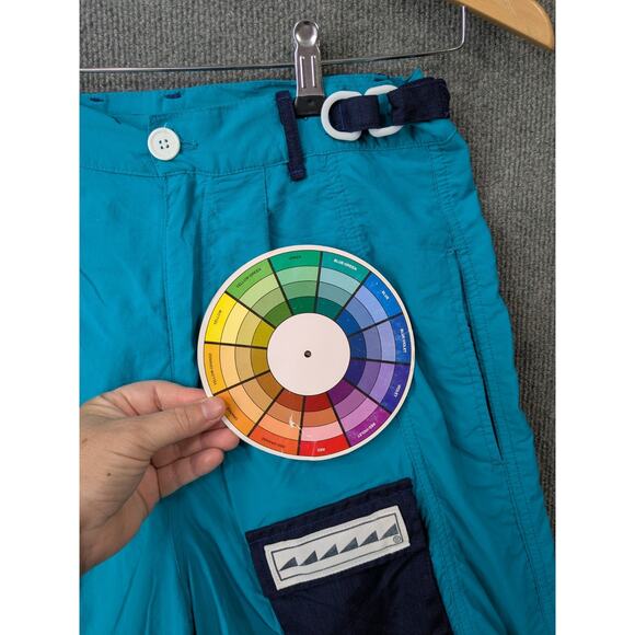 Vtg Breakers Shorts Womens 12 Nylon Sailing Angles Surfing Cargo Pockets - Picture 3 of 12